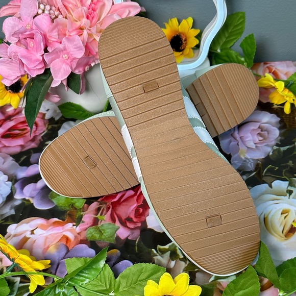 Madden Girl Sage Green Sneakers with White Accents - Picture 8 of 10